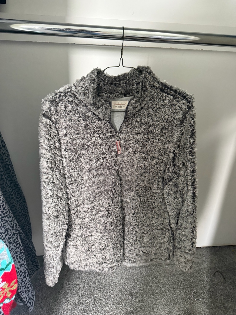 Original weatherproof vintage women’s 1/4 zip Pull over sweatshirt Fleece XL